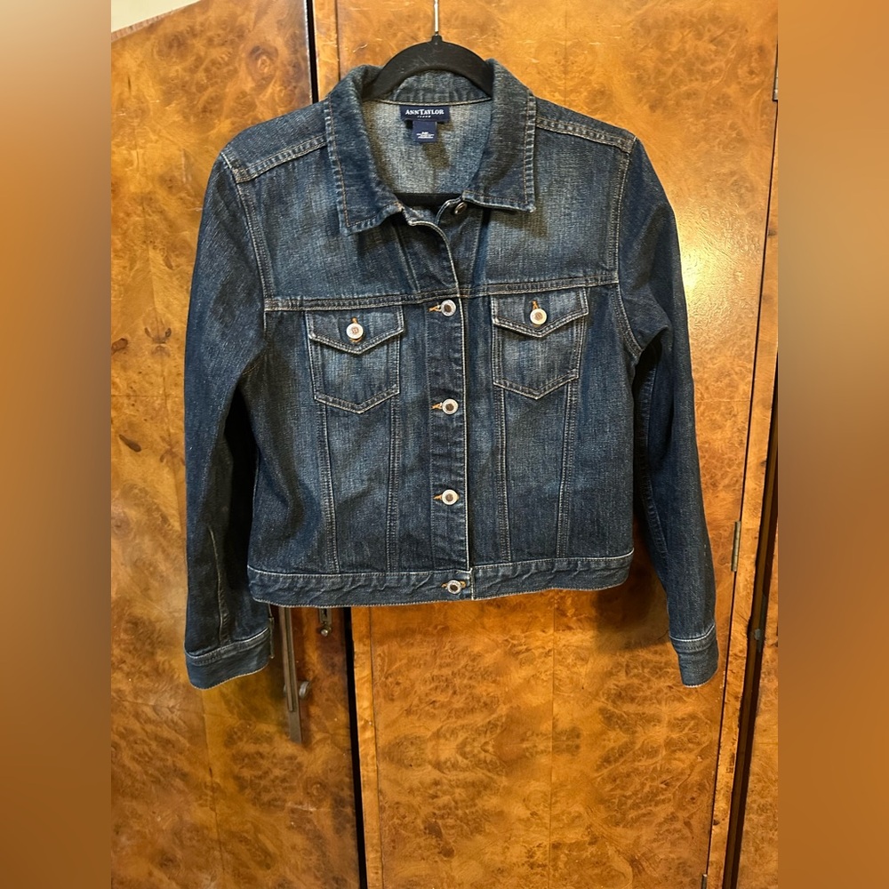 Ann Taylor Dark Blue Jean Jacket